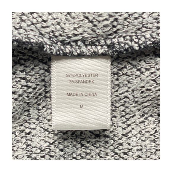 Peyton Jensen Black White Plaid Open Front Cardigan Sweater Women’s Medium - Picture 8 of 16